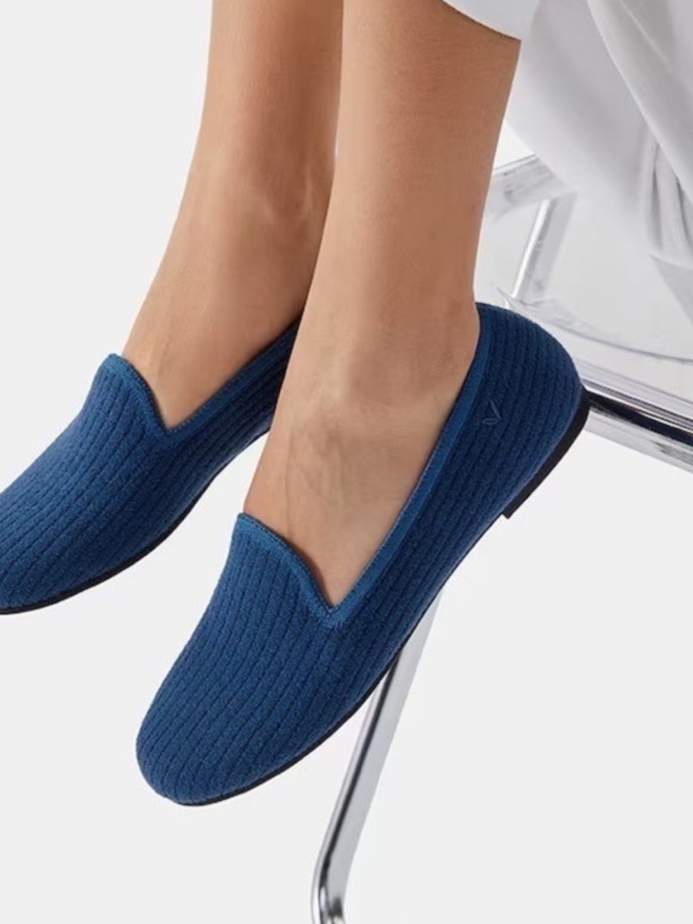 VIVAIA Knit Loafers Blue | EU 41 /Comfortable Flats